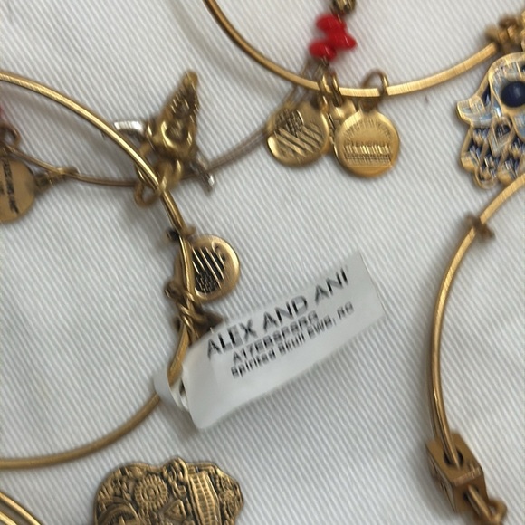 Alex and Ani gold bangle set - Picture 2 of 7